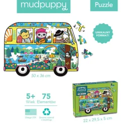 Puzzle konturowe Van podróżniczy 75 elementów 5+