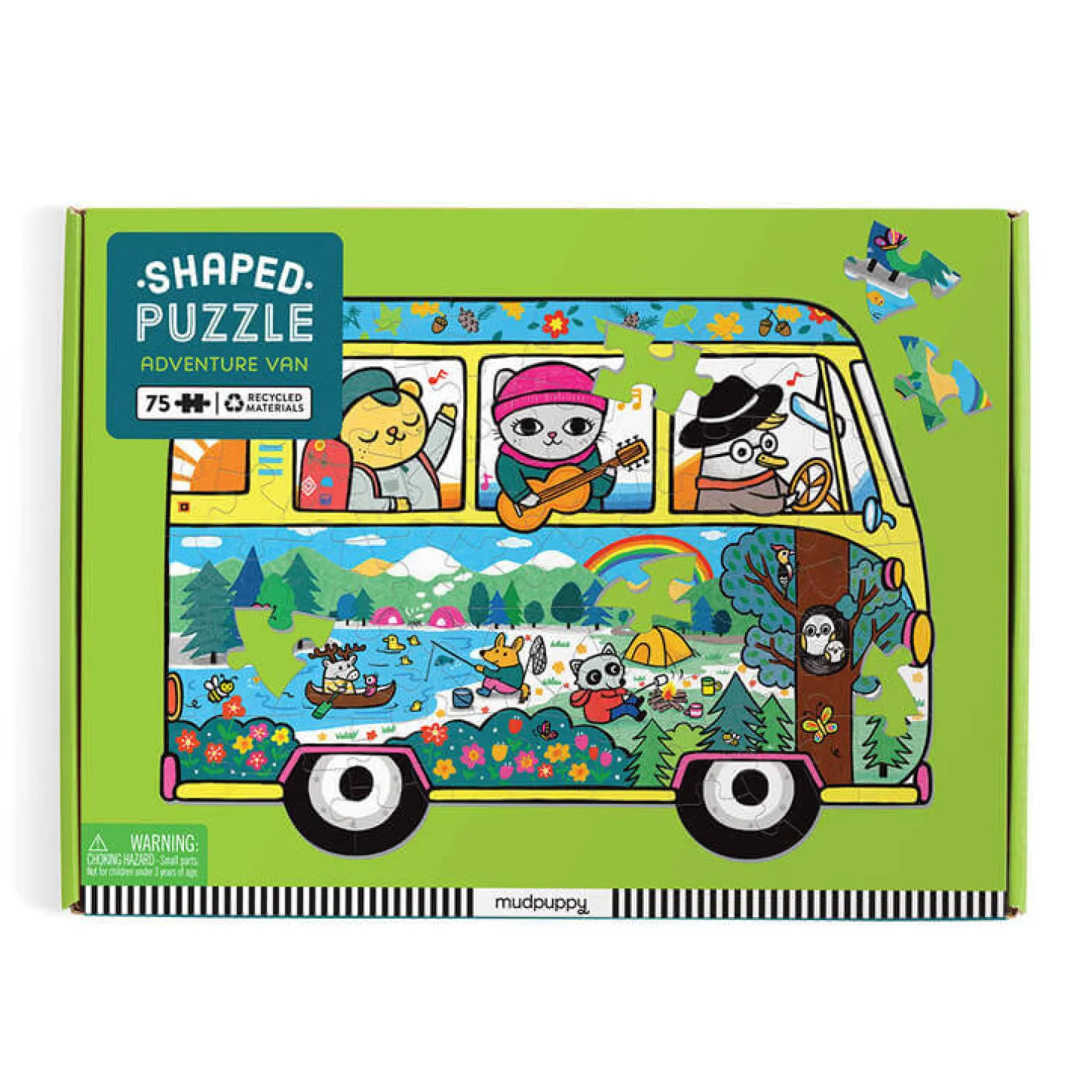 Puzzle konturowe Van podróżniczy 75 elementów 5+