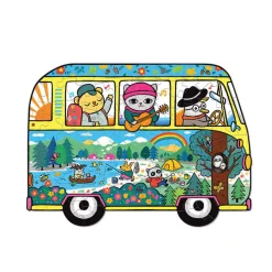 Puzzle konturowe Van podróżniczy 75 elementów 5+