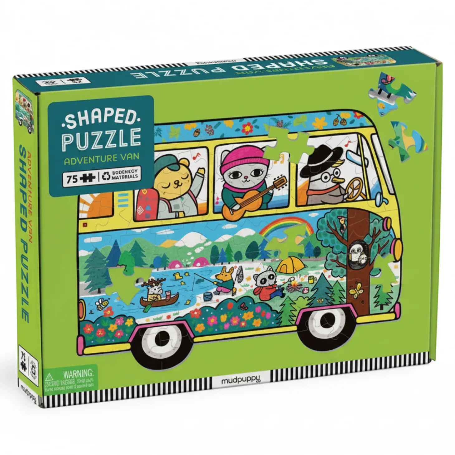 Puzzle konturowe Van podróżniczy 75 elementów 5+