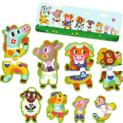 Puzzle MAŁE I DUŻE NA FARMIE