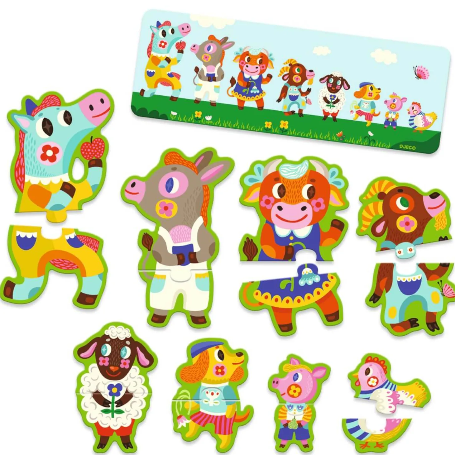 Puzzle MAŁE I DUŻE NA FARMIE