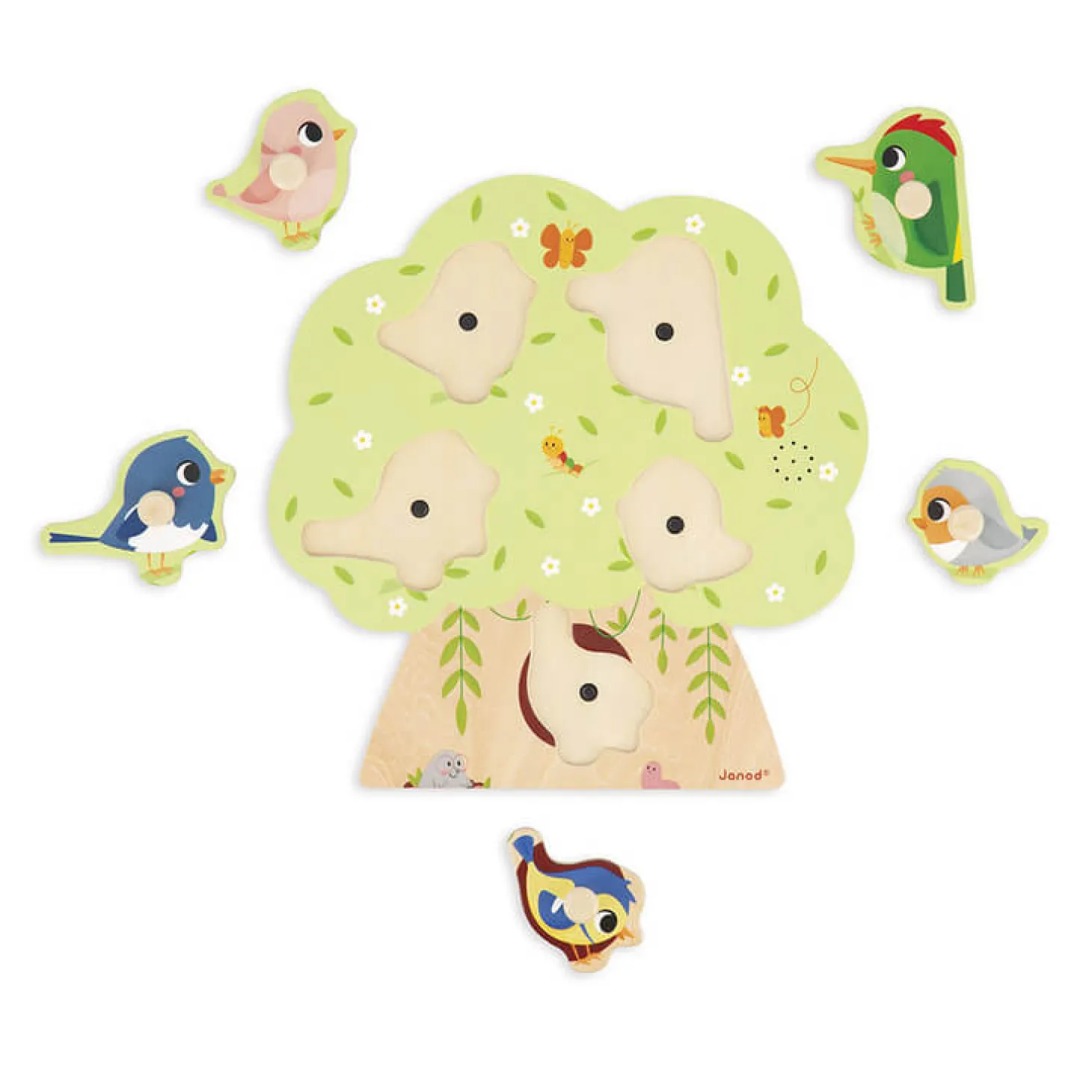 Puzzle muzyczne Odgłosy ptaków 18m+