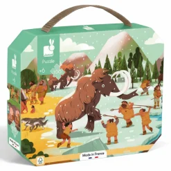 Puzzle panoramiczne w walizce Prehistoria 100 elementów