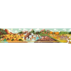 Puzzle panoramiczne w walizce Prehistoria 100 elementów