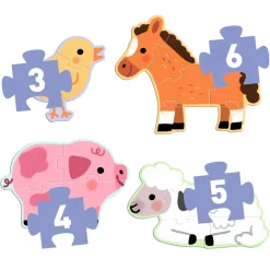 Puzzle progresywne FARMA 3,4,5,6 elem.