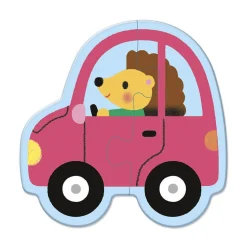 Puzzle progresywne 5 układanek - 2, 4, 6, 8 i 10 el. Pojazdy, 2+