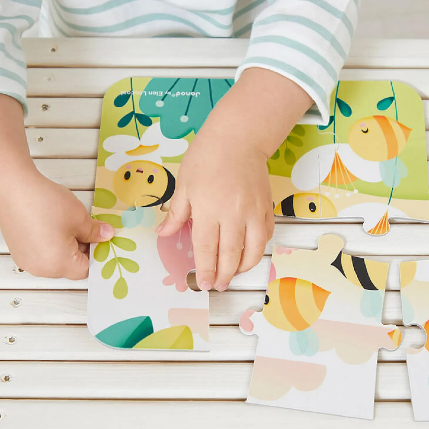 Puzzle progresywne w walizce Zwierzątka Pure 4 układanki – 6, 9, 12 i 16 elementów 2+