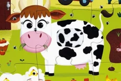 Puzzle sensoryczne 20 elementów Farma