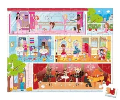 Puzzle w walizce Akademia tańca 100 elementów 6+