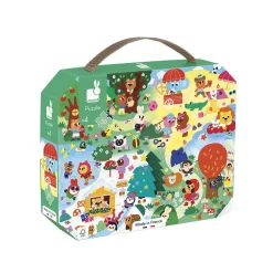 Puzzle w walizce 4 pory roku 36 elementów 4+