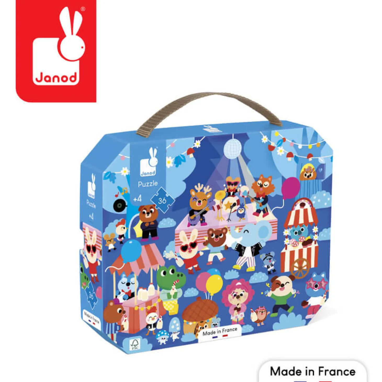 Puzzle w walizce Przyjęcie 36 elementów 4+