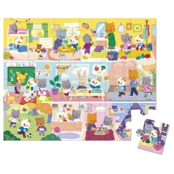 Puzzle w walizce Rytm dnia 24 elementy 3+