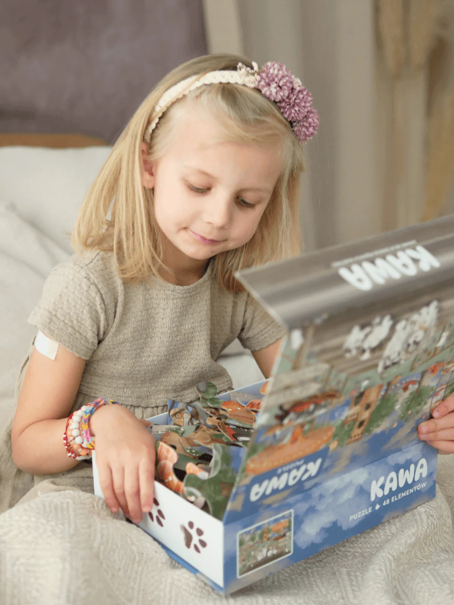 Puzzle XL prezentowe 48 elementów "Wesołe Miasteczko"