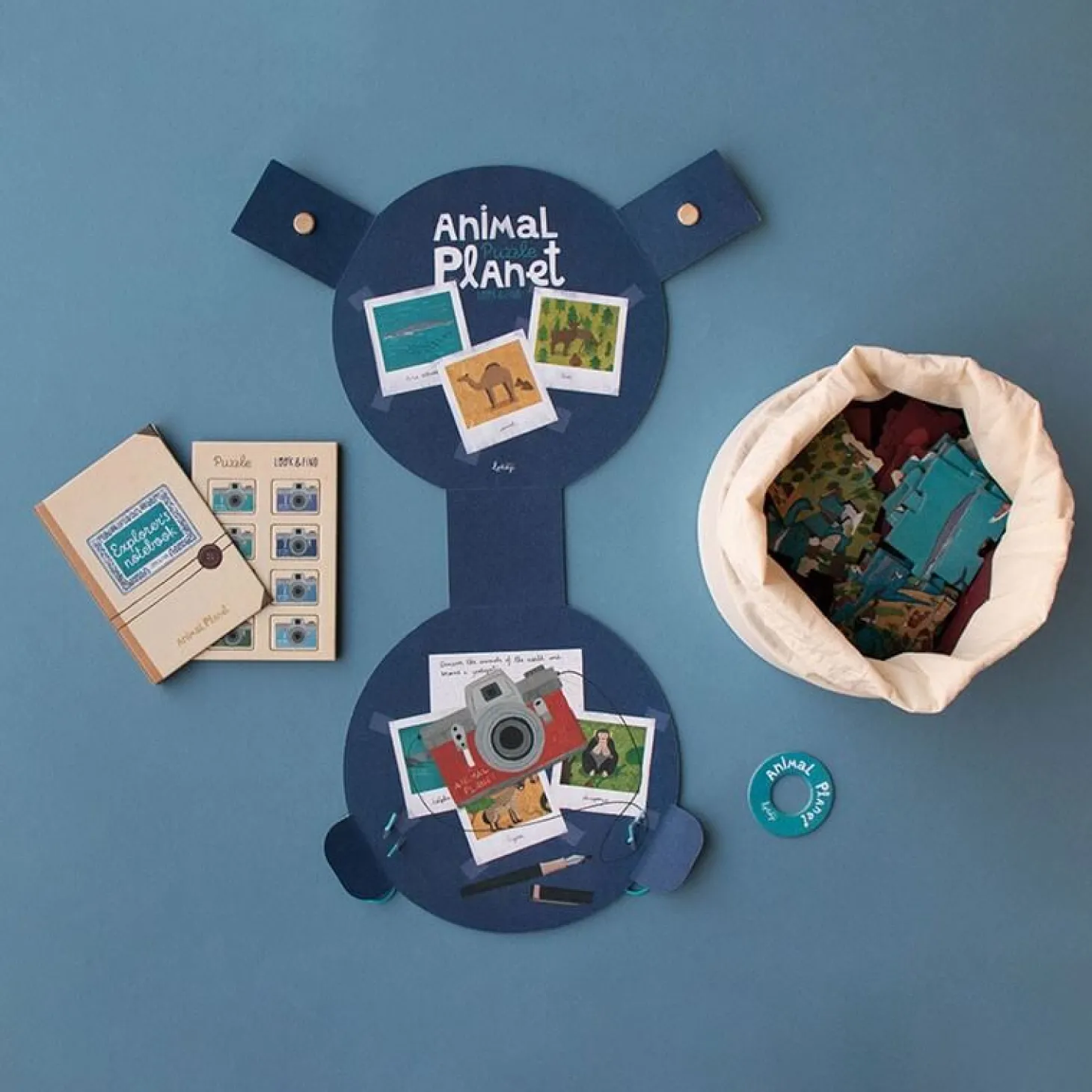 Puzzle z grą obserwacyjną Animal Planet