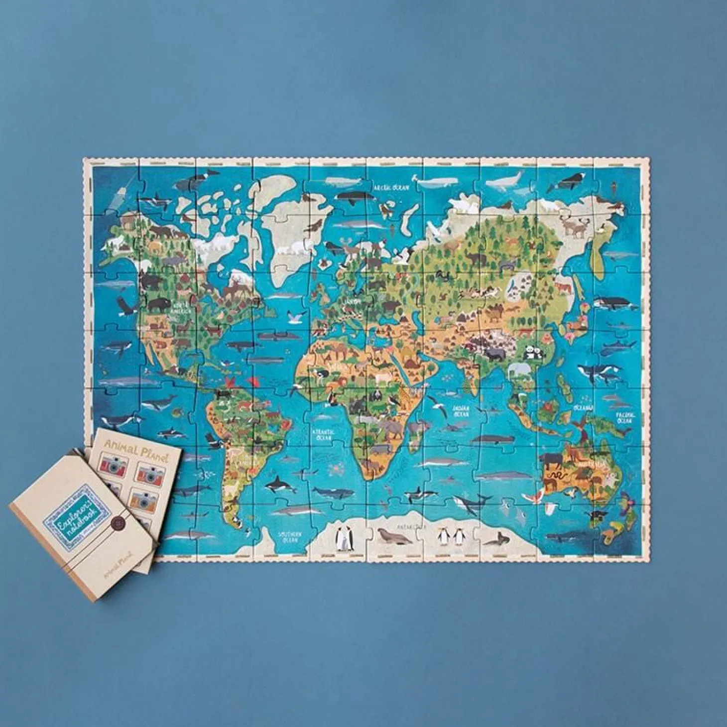 Puzzle z grą obserwacyjną Animal Planet