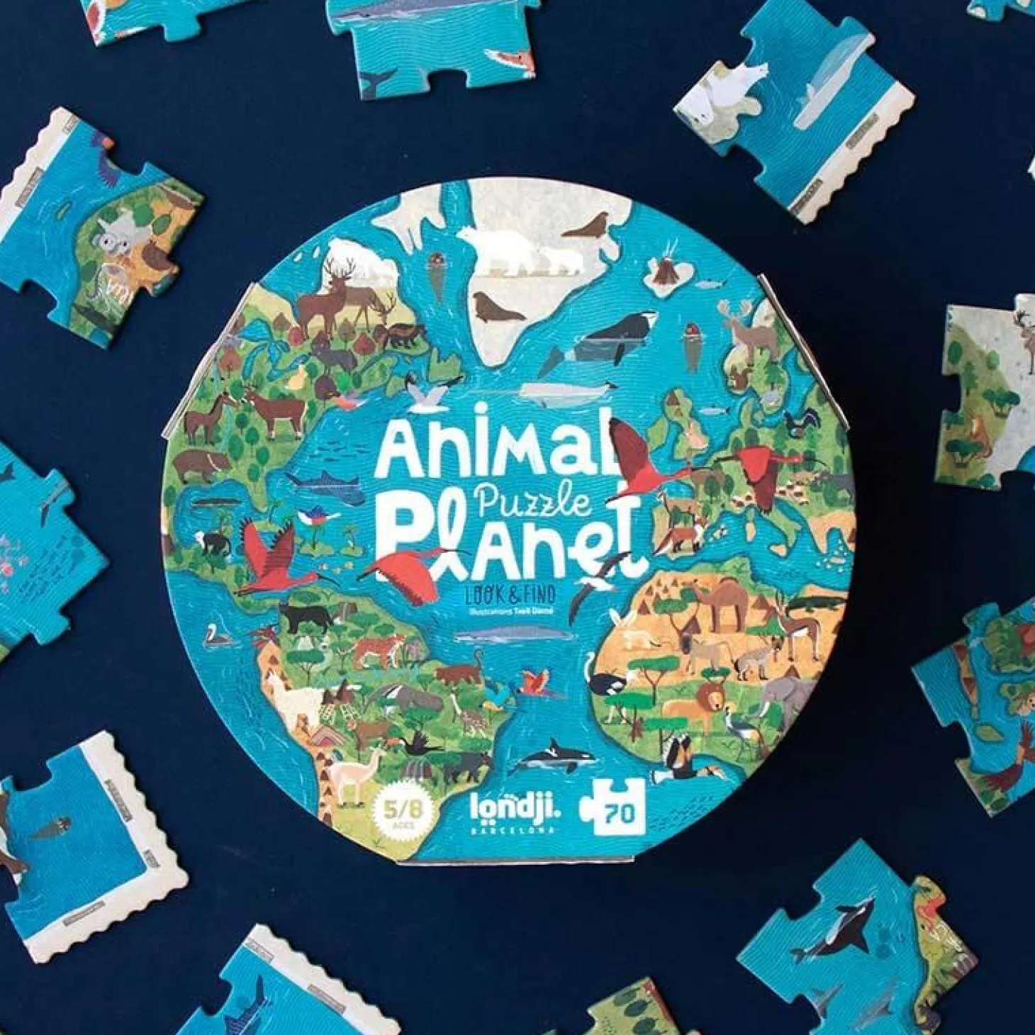 Puzzle z grą obserwacyjną Animal Planet
