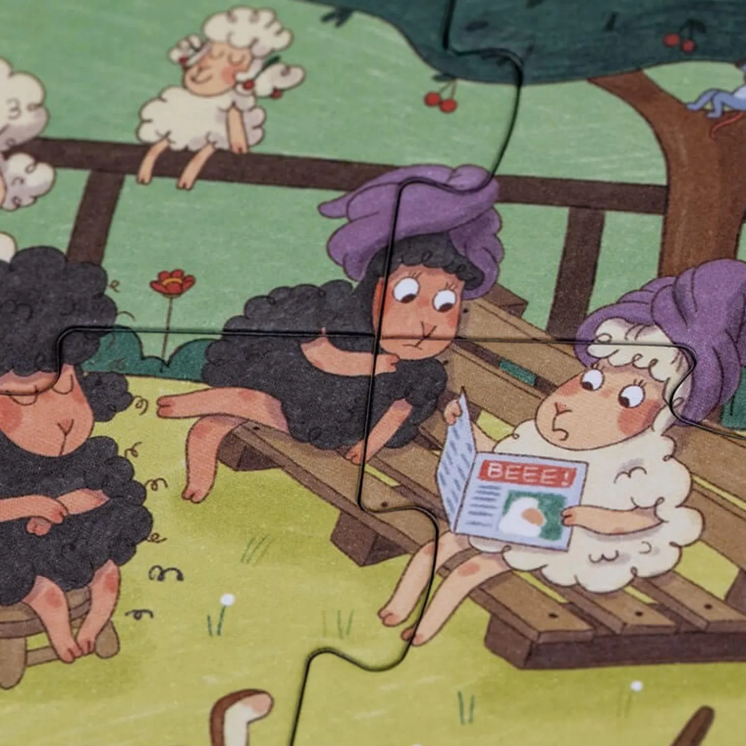 Puzzle z grą obserwacyjną Farmtastick