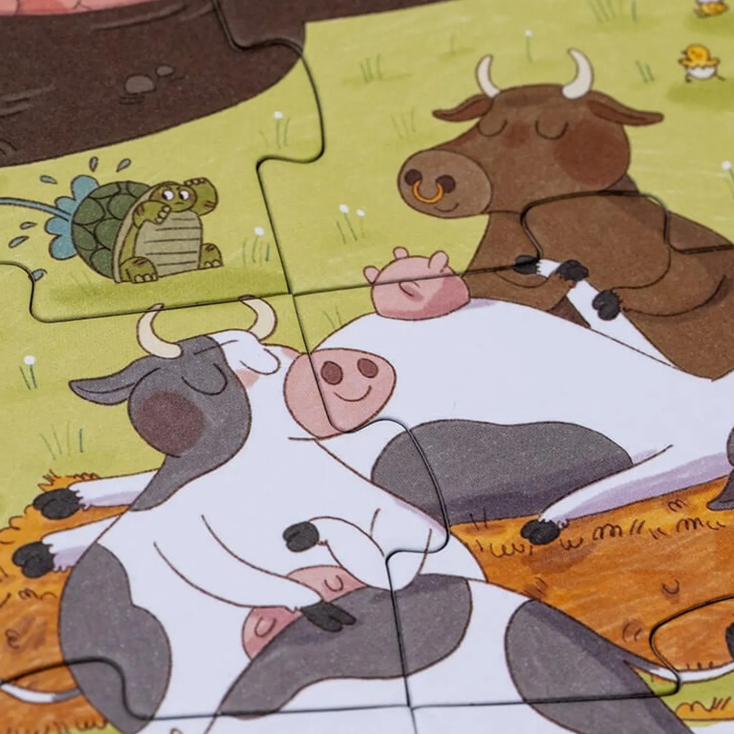 Puzzle z grą obserwacyjną Farmtastick
