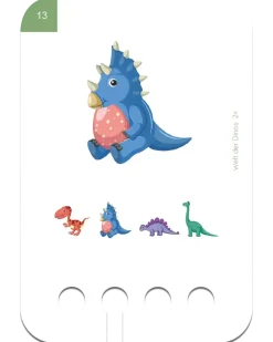 Rozpoznawanie Dinozaurów. Karty WiemTo dla dzieci 2+