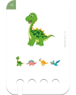 Rozpoznawanie Dinozaurów. Karty WiemTo dla dzieci 2+