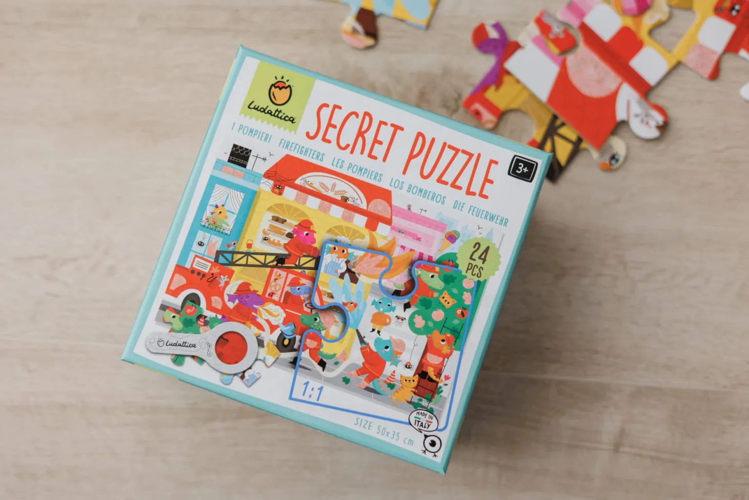 SECRET PUZZLE - puzzle z tajemnicą - STRAŻACY W AKCJI