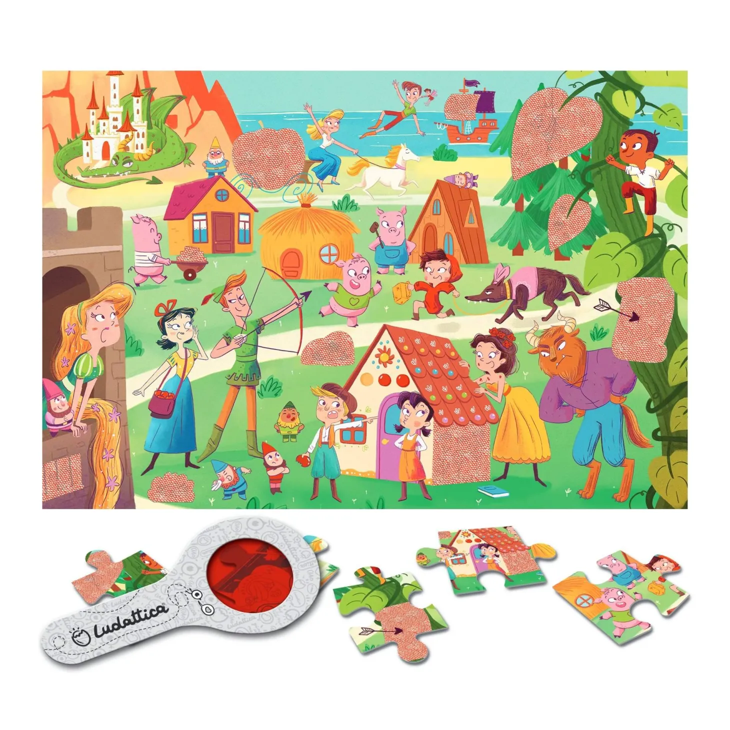 SECRET PUZZLE - puzzle z tajemnicą - POSTACIE z BAJEK