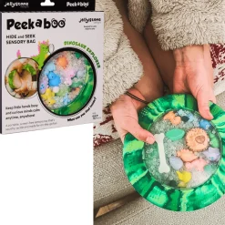 Sensoryczny dysk z figurkami A-Ku-Ku! Peekaboo - Dinozaur