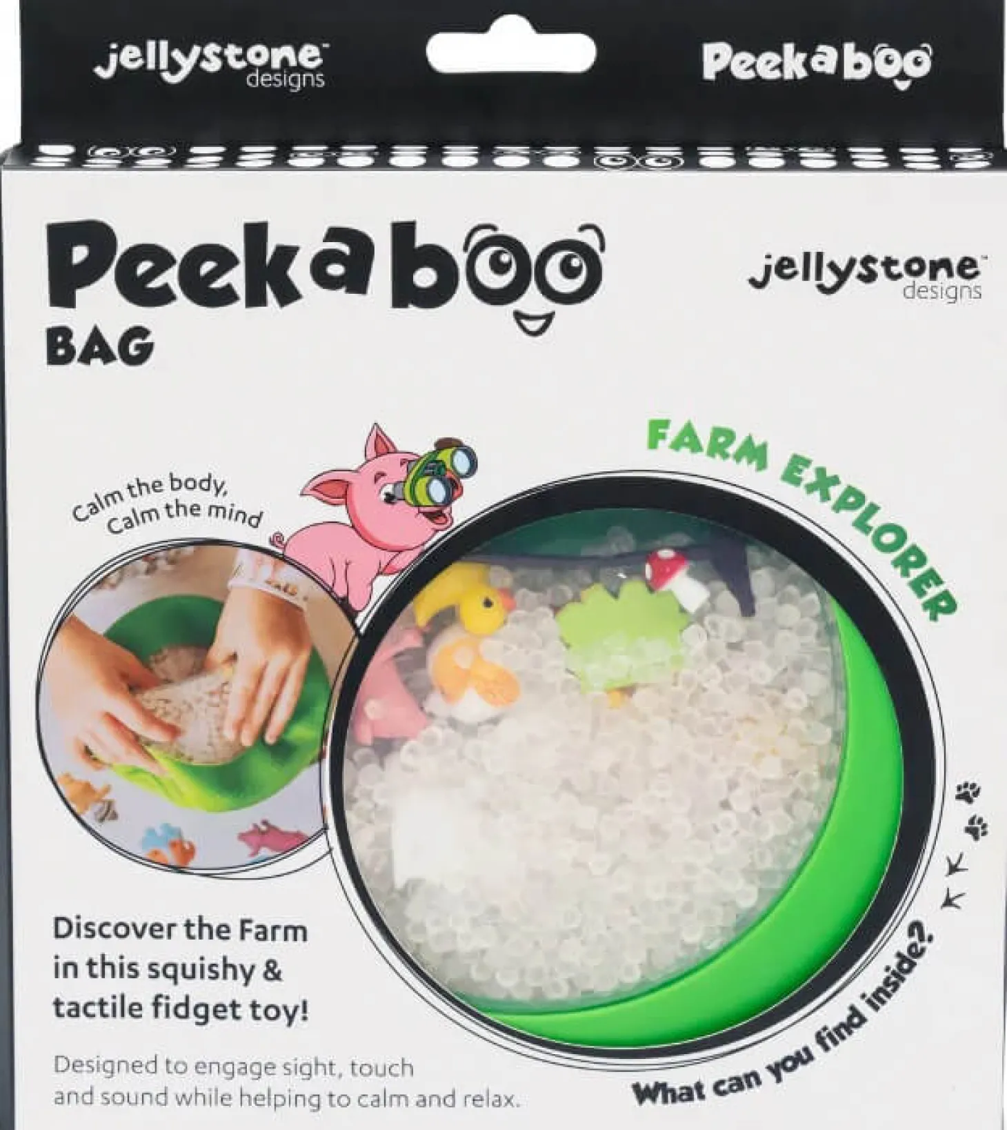Sensoryczny dysk z figurkami A-Ku-Ku! Peekaboo - Farma