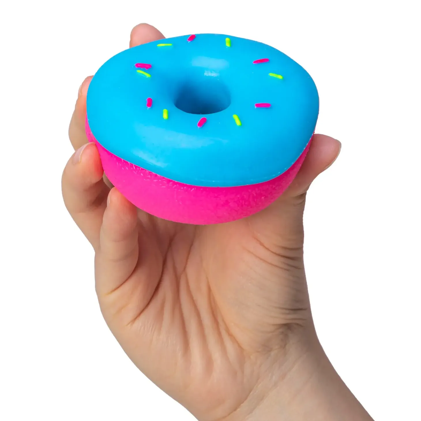 Sensoryczny gniotek z dziurką: Donut NeeDoh