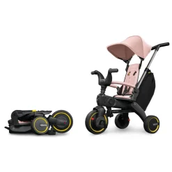 Składany rowerek trójkołowy Liki S3 - Blush Pink