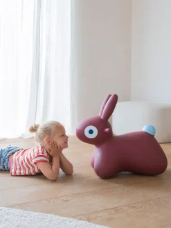 Skoczek Hoppi Bunny - Burgundy