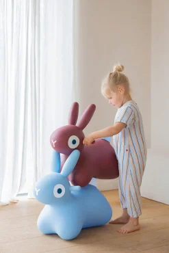Skoczek Hoppi Bunny - Burgundy
