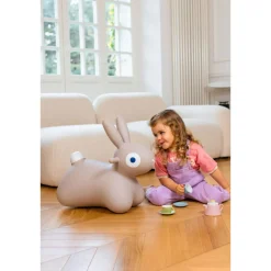 Skoczek Hoppi Bunny - Warm grey
