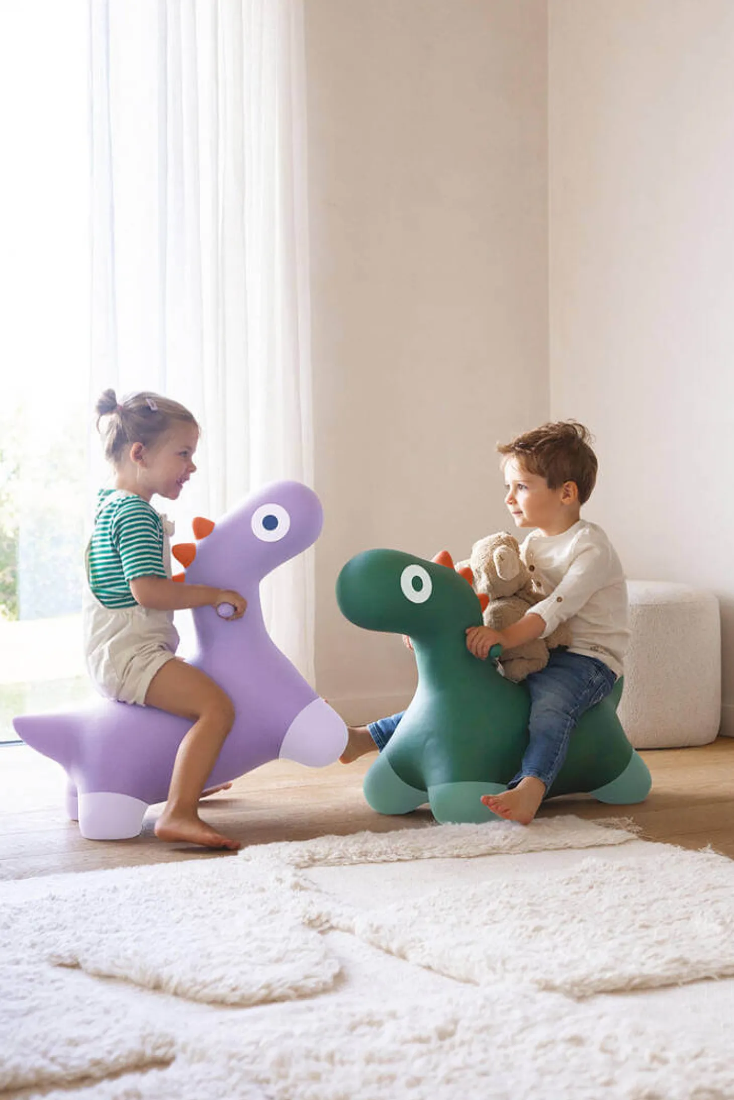 Skoczek Hoppi Dino - Garden green