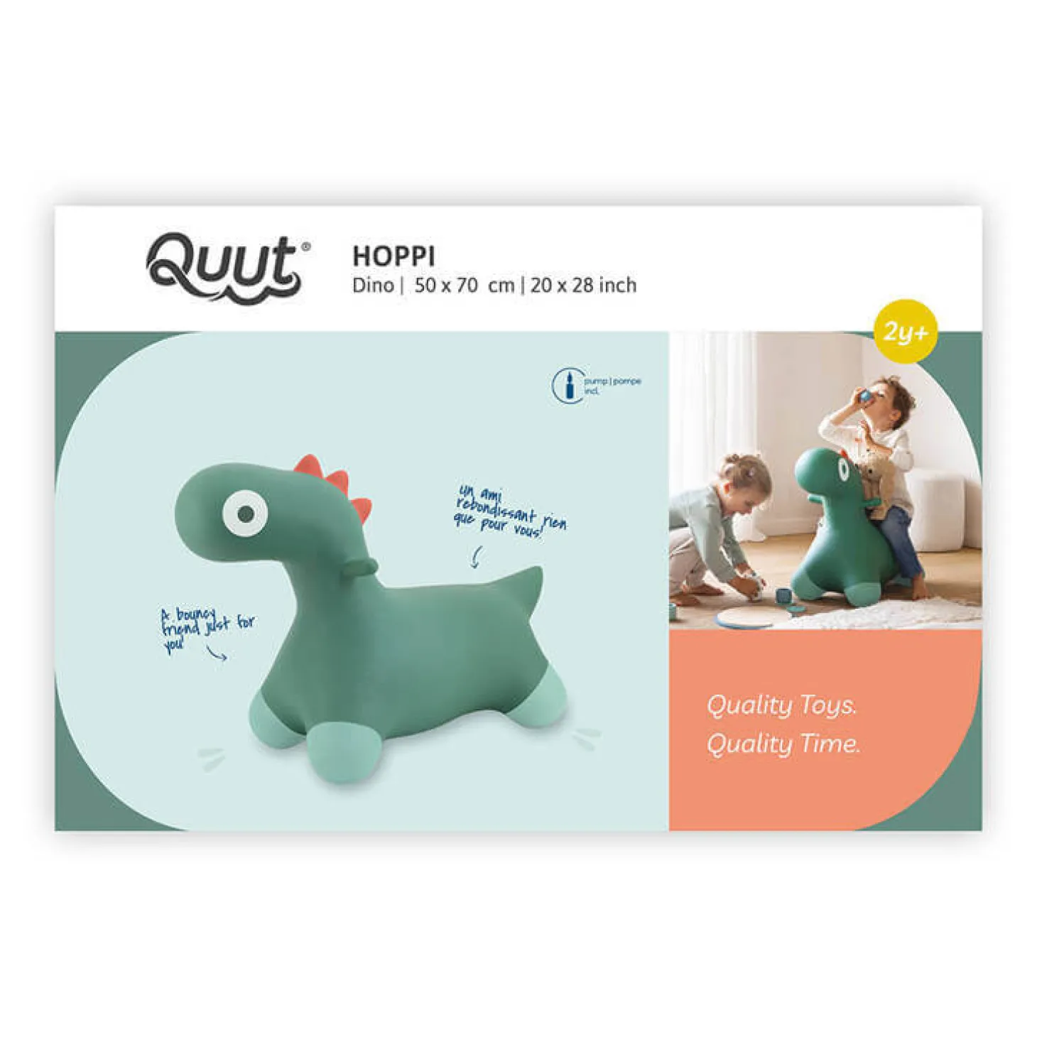 Skoczek Hoppi Dino - Garden green