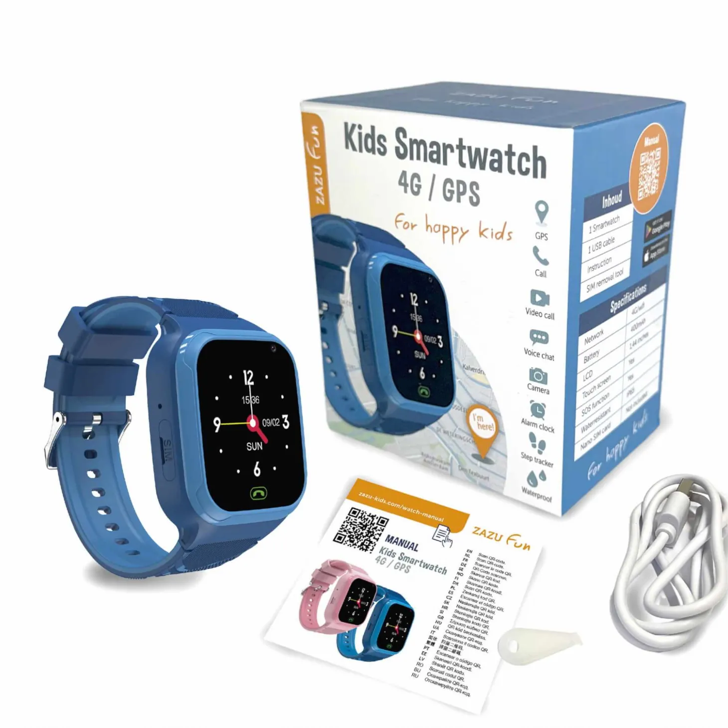Smartwatch dla dzieci - Niebieski