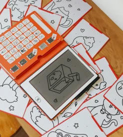 Tablet graficzny z szablonami do rysowania KIDYDRAW-MINI - kawai