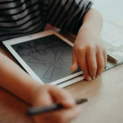Tablet graficzny z szablonami do rysowania KIDYDRAW-MINI - dinozaury