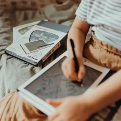 Tablet graficzny z szablonami do rysowania KIDYDRAW-MINI - ocean i piraci