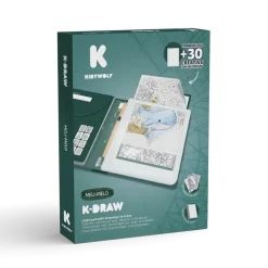 Tablet graficzny z szablonami do rysowania KIDYDRAW-PAD - Meli Melo, 10+