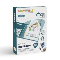 Tablet graficzny z szablonami do rysowania KIDYDRAW-PAD - Animals, 8+