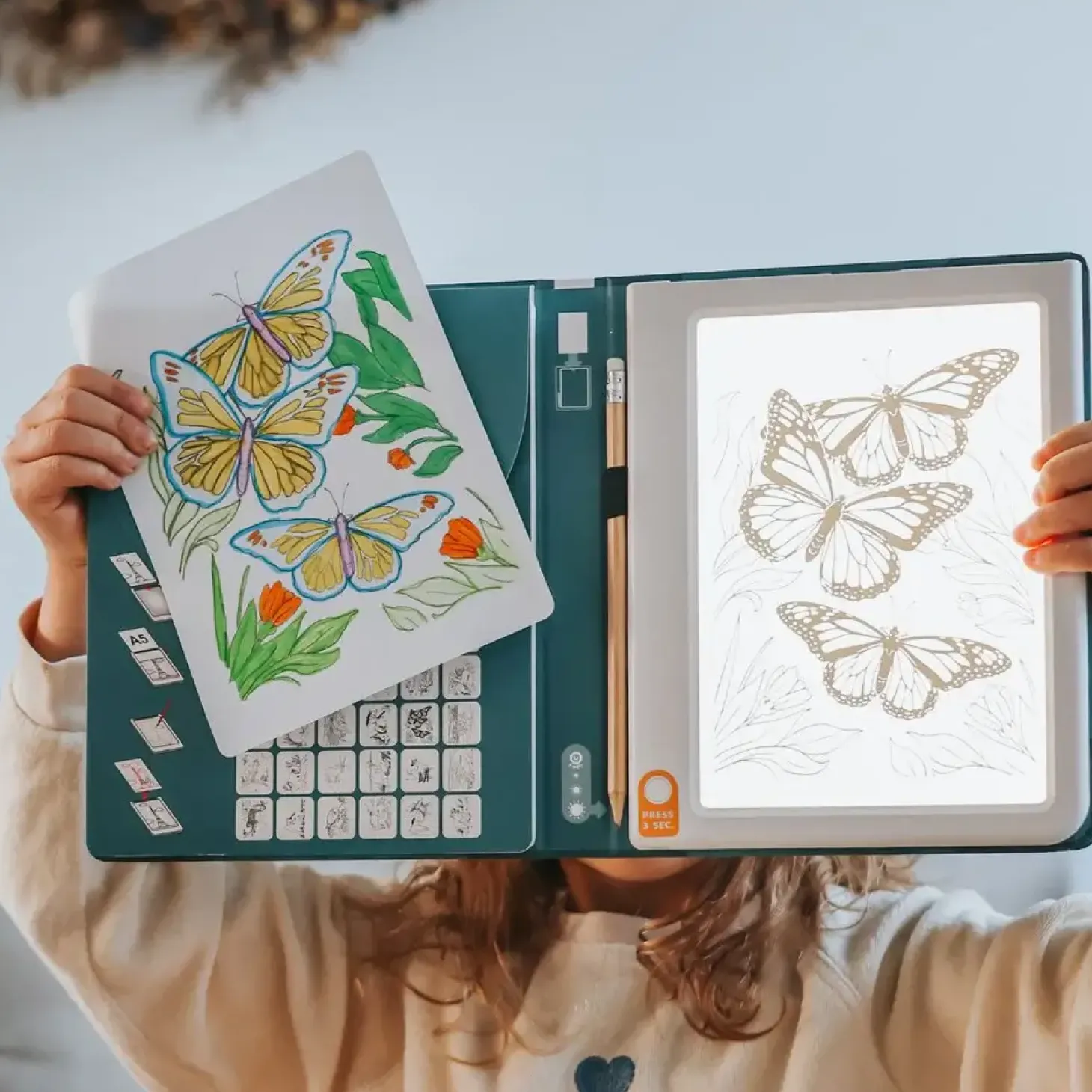 Tablet graficzny z szablonami do rysowania KIDYDRAW-PAD - Animals, 8+