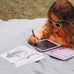 Tablet graficzny z szablonami do rysowania KIDYDRAW-MINI - princess
