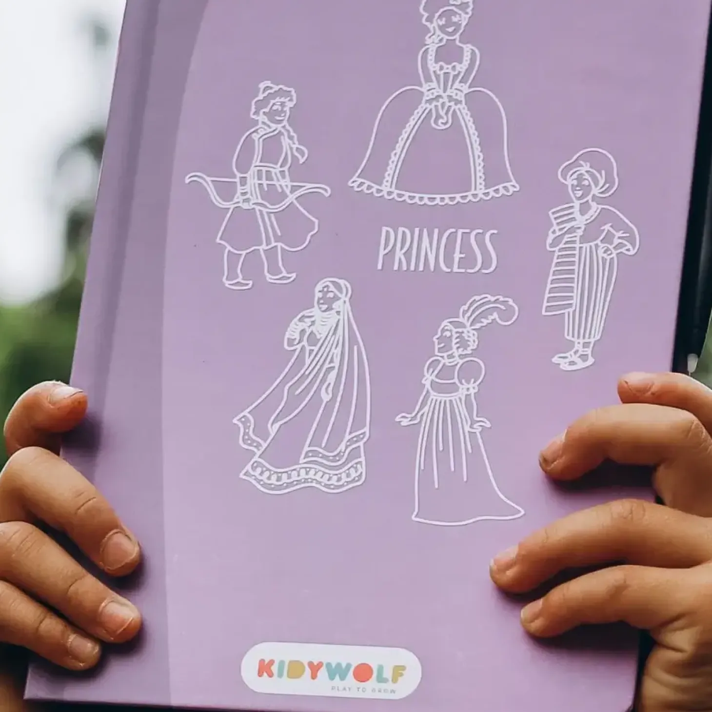 Tablet graficzny z szablonami do rysowania KIDYDRAW-MINI - princess