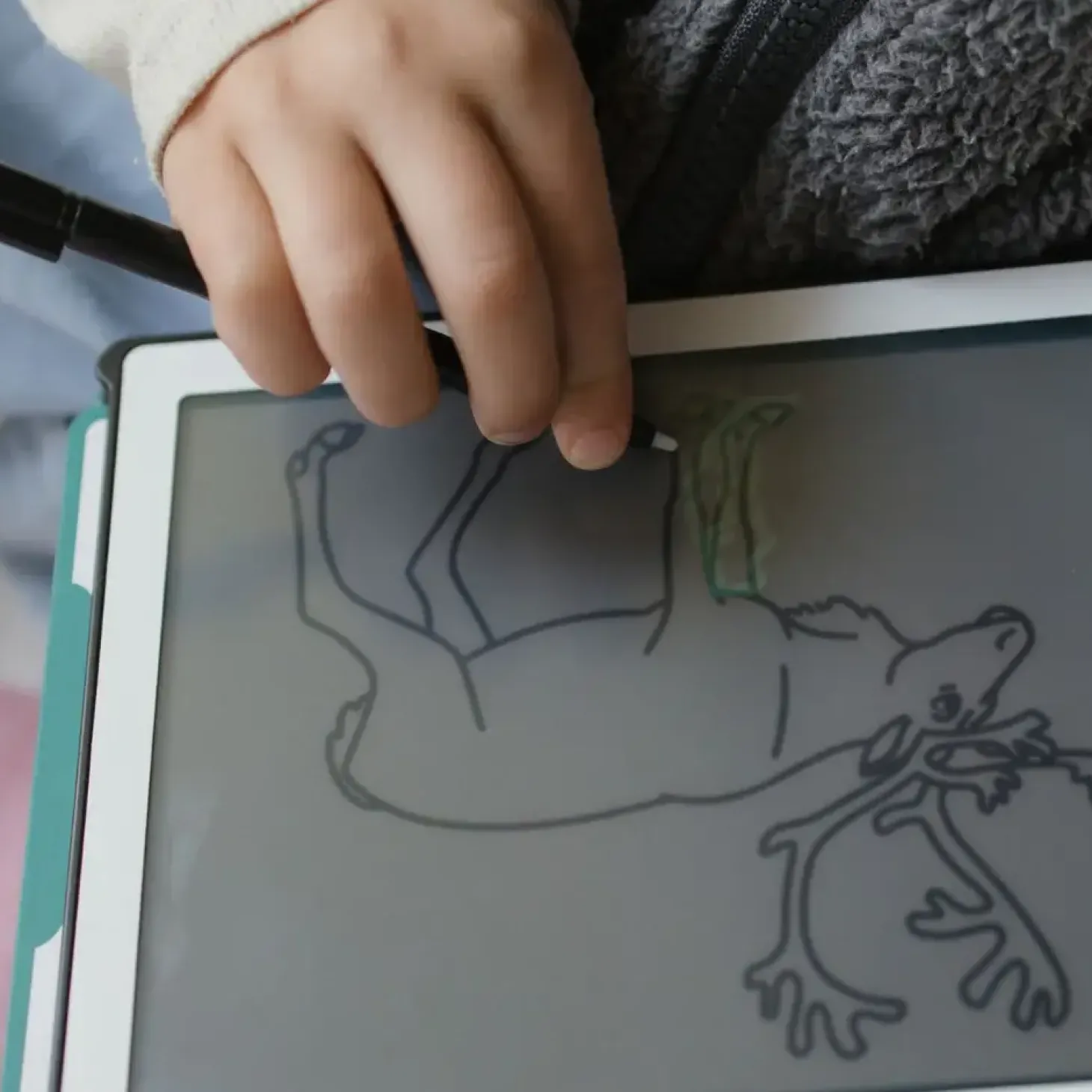 Tablet graficzny z szablonami do rysowania KIDYDRAW-MINI - zwierzęta dookoła świata