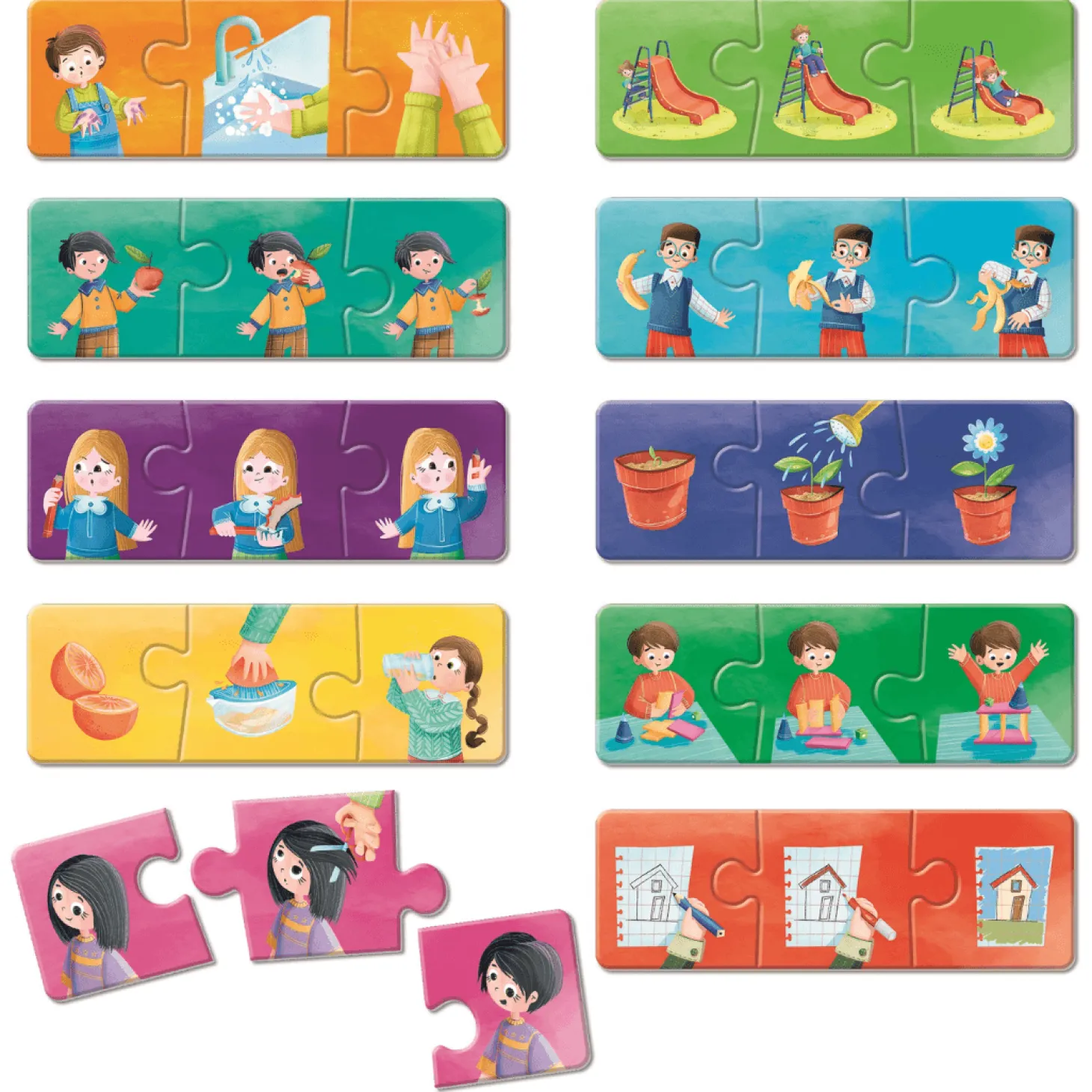 TRIO Montessori - gra-układanka - CIĄGI LOGICZNE