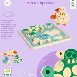 Układanka drewniana PUZZ & PLAY RODZINKA