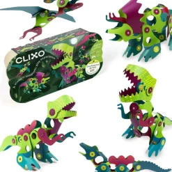 Układanka magnetyczna CLIXO Dinozaury , 36 elementy
