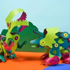 Układanka magnetyczna CLIXO Dinozaury , 36 elementy